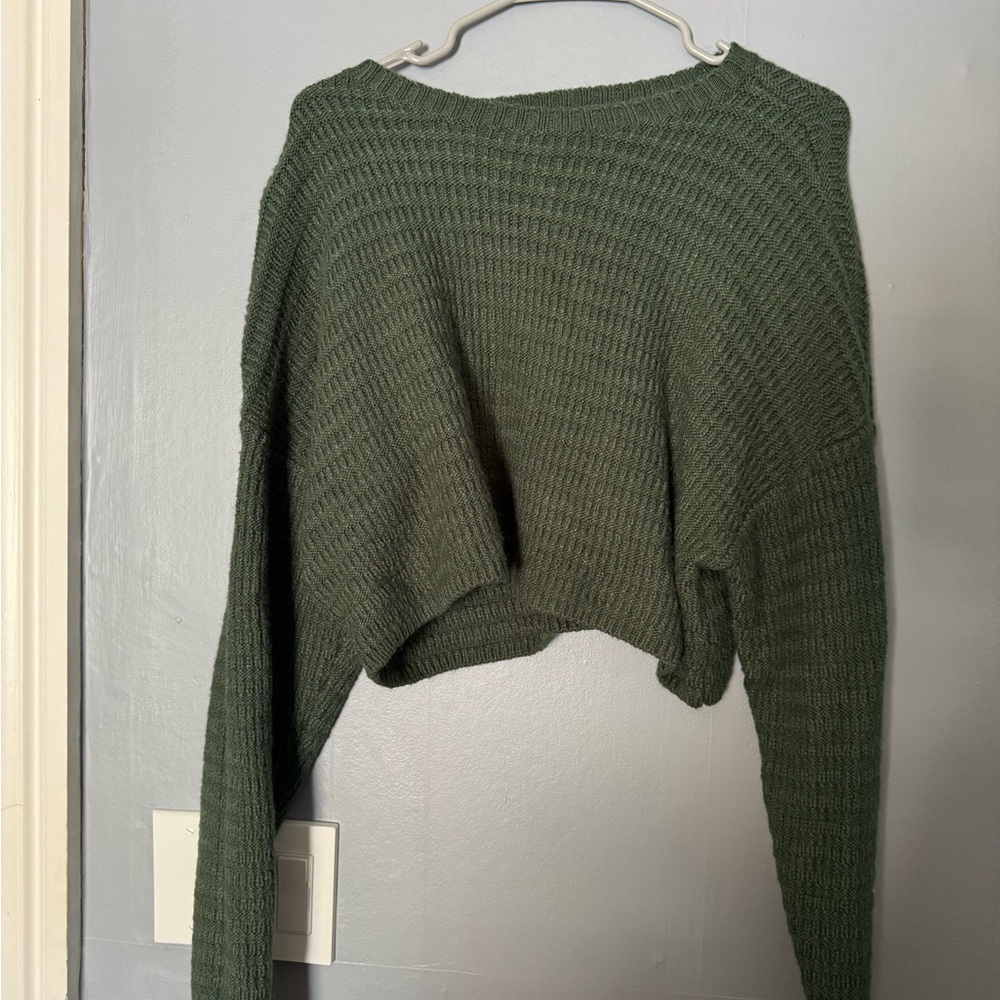 La Hearts Forest Green Crew Neck Sweater
